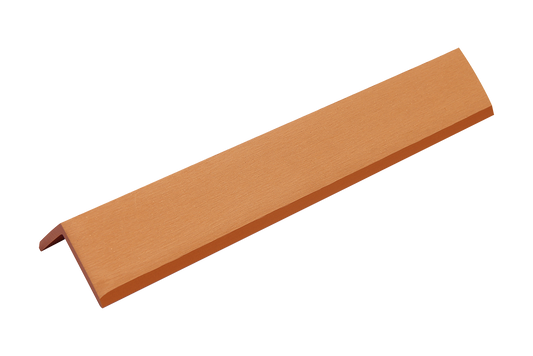 Cedar Shiplap End Cap, Corner Piece With Matching Colored Screws