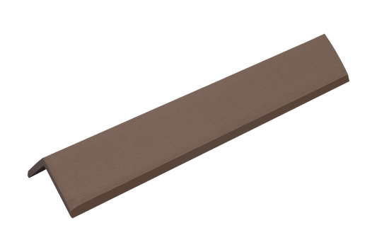 Brazilian IPE Shiplap End Cap, Corner Piece With Matching Colored Screws