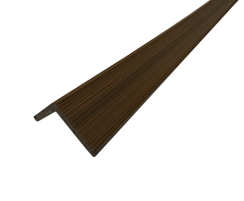 Weathered Teak 90° Trim for Corners, Windows, Doorways Molding for Exterior Slat Panels