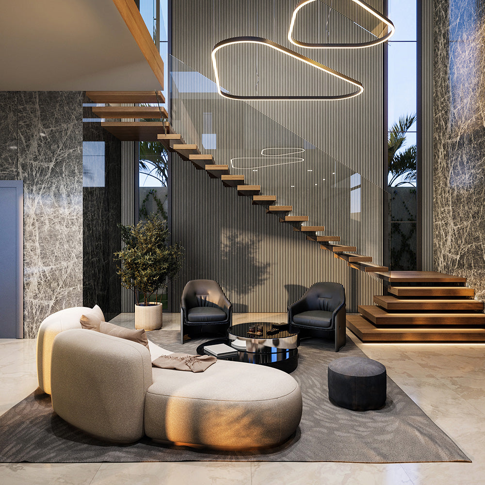 Half-Round Wood Column Acoustic Sound Panel for Walls - Gray Oak