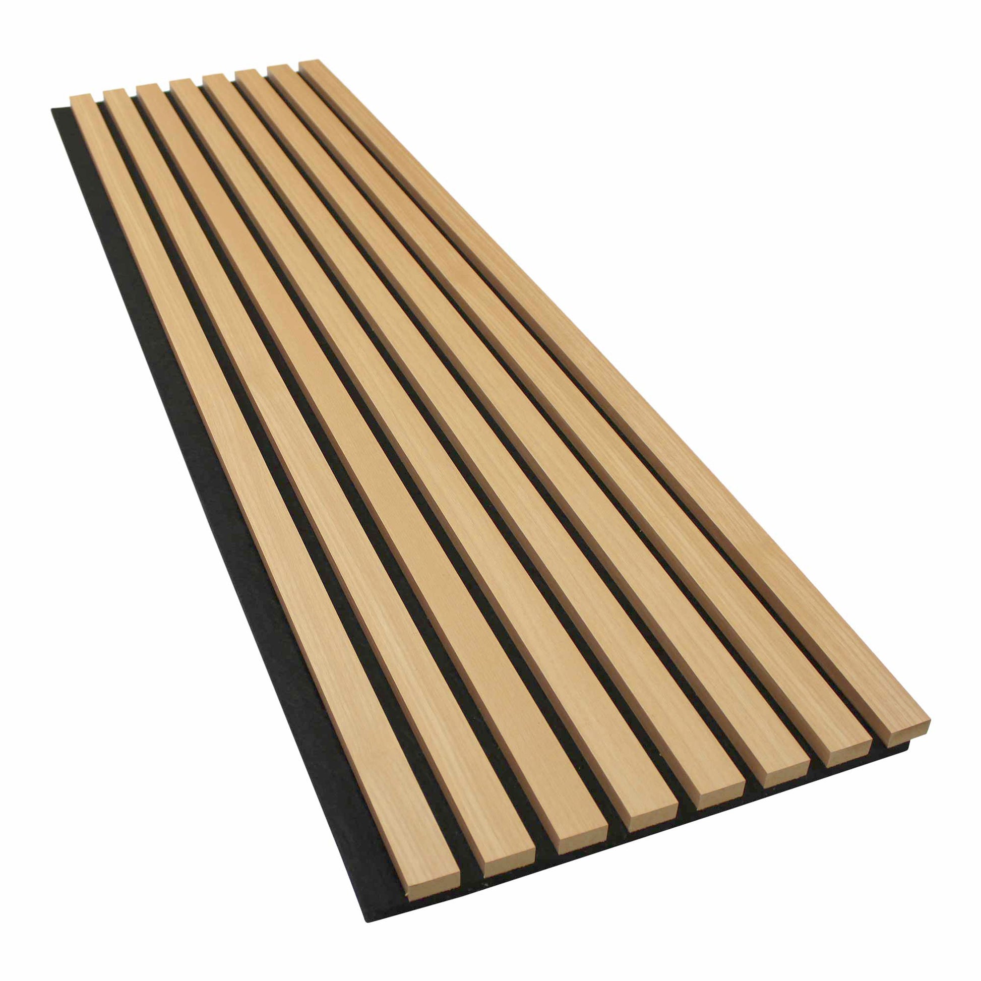 Natural Oak Acoustic Wall Panels Soundproof Slat Wood Cladding Siding