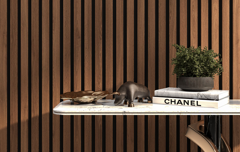 Antique Maple Wood Slat Panels