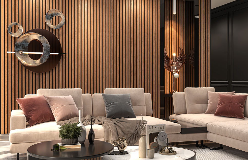 Antique Maple Slat Wall Panels