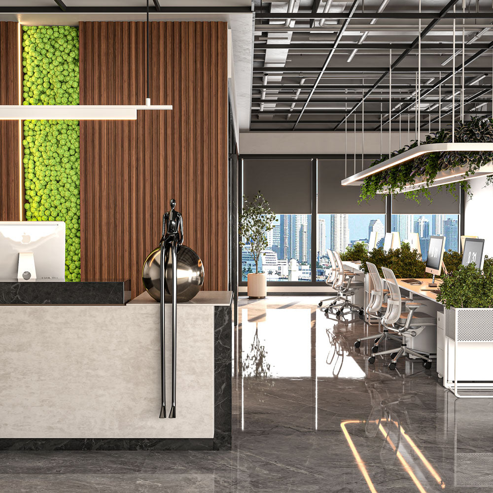 Antique Oak Slat Wood Panels for Walls - Sleek (106" x 5 3/4")