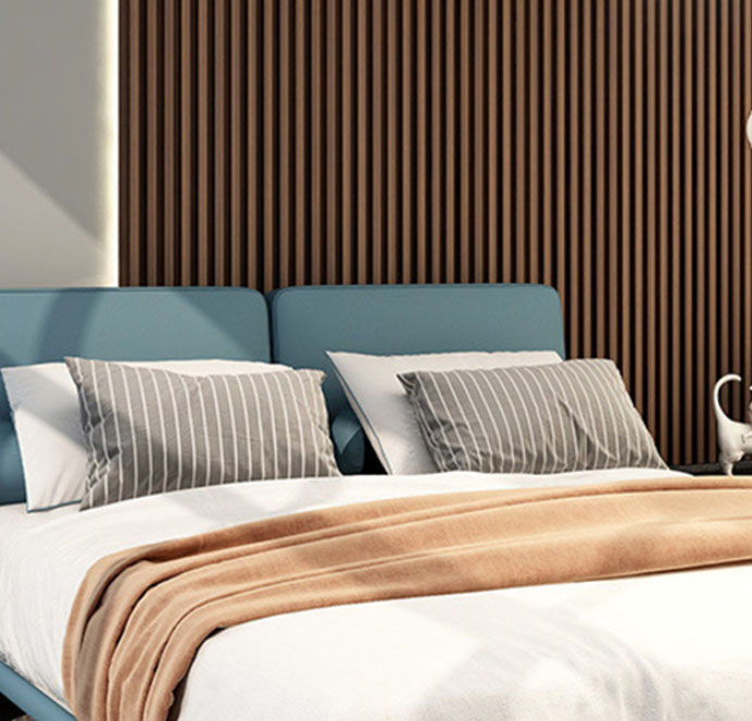 Antique Oak Slat Wood Panels for Walls - Sleek (106" x 5 3/4")