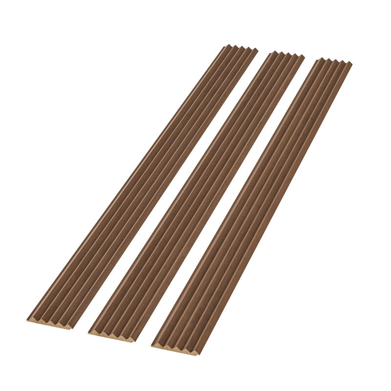 Antique Oak Slat Wood Wall Panels - Triangular (94.5" Long) x (6" Wide)