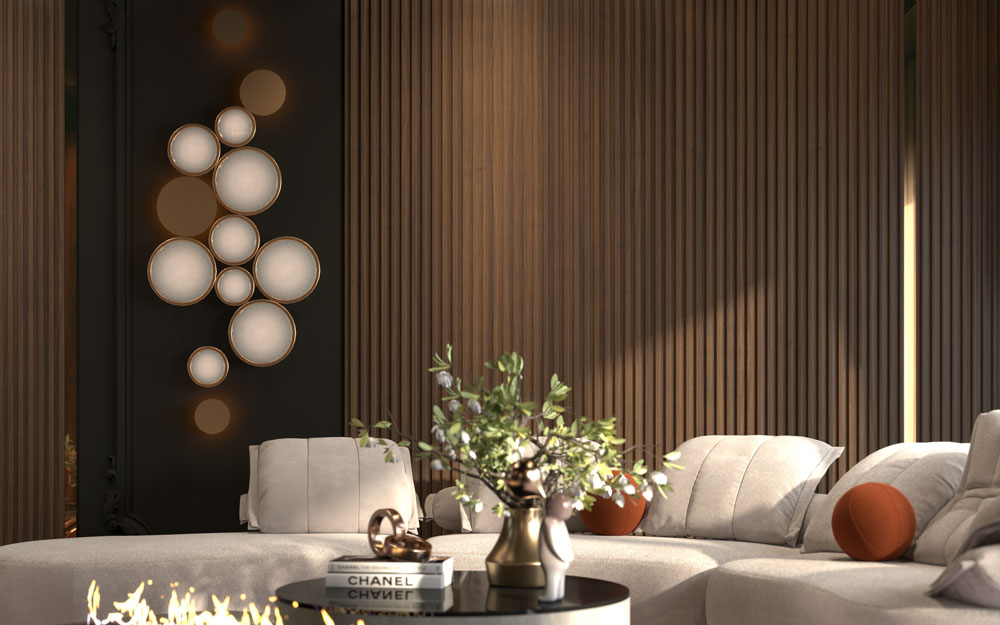 Antique Oak WPC Fluted Slat Wall Panel