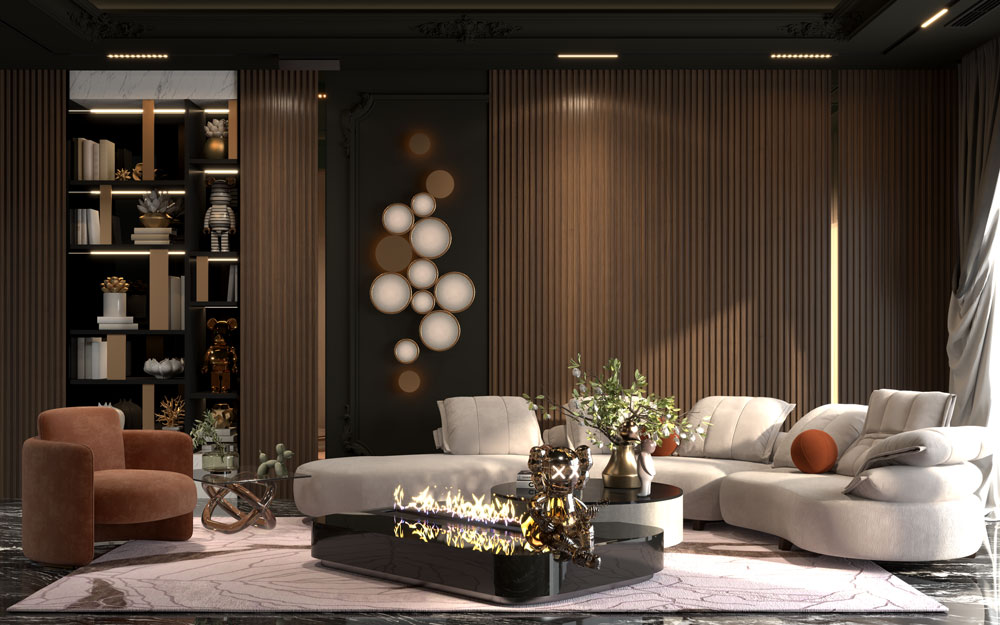 Antique Oak WPC Fluted Slat Wall Panel