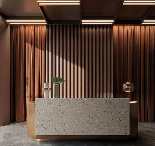 Mocha Brown Wood Slat Panels for Walls - Stout (94" x 5 3/4")