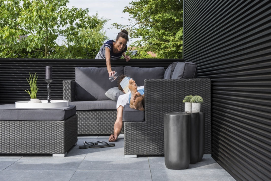 Black Exterior Slat Wall Paneling for Outdoors