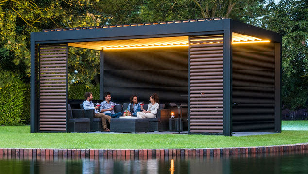 Black Exterior Slat Wall Paneling for Outdoors