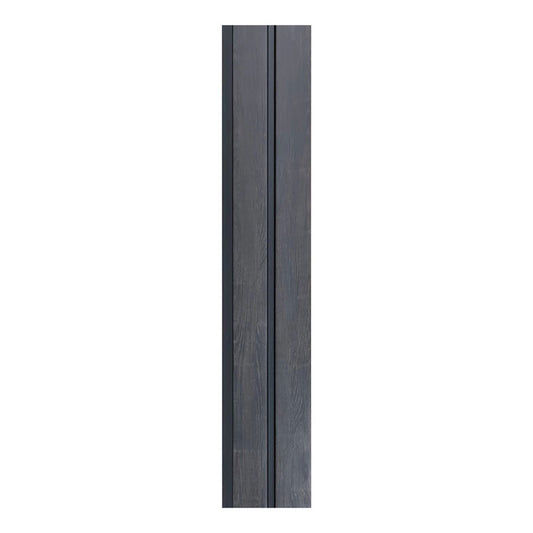Solid Black Vinyl Slat Panels For Walls