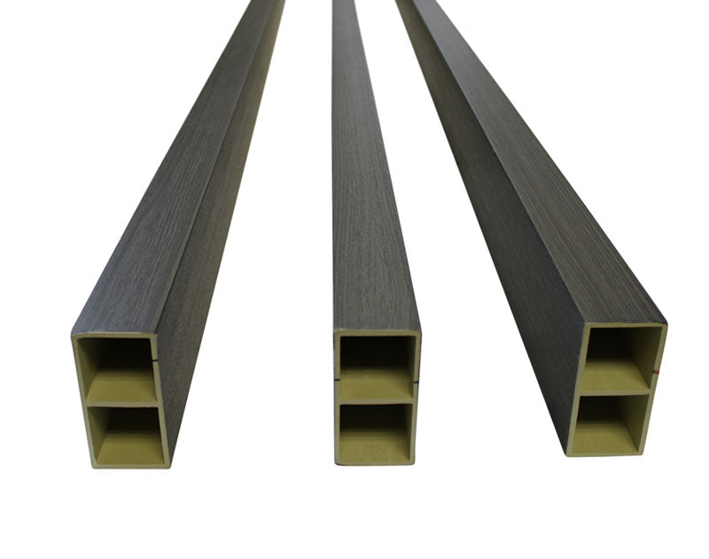 Black Wood Slat Room Dividers, Wall Partition (WPC)