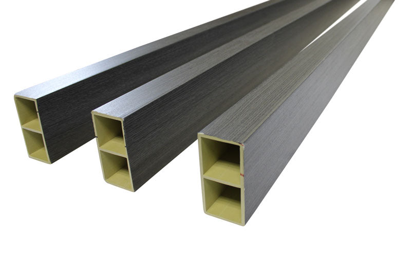 Black Wood Slat Room Dividers, Wall Partition (WPC)