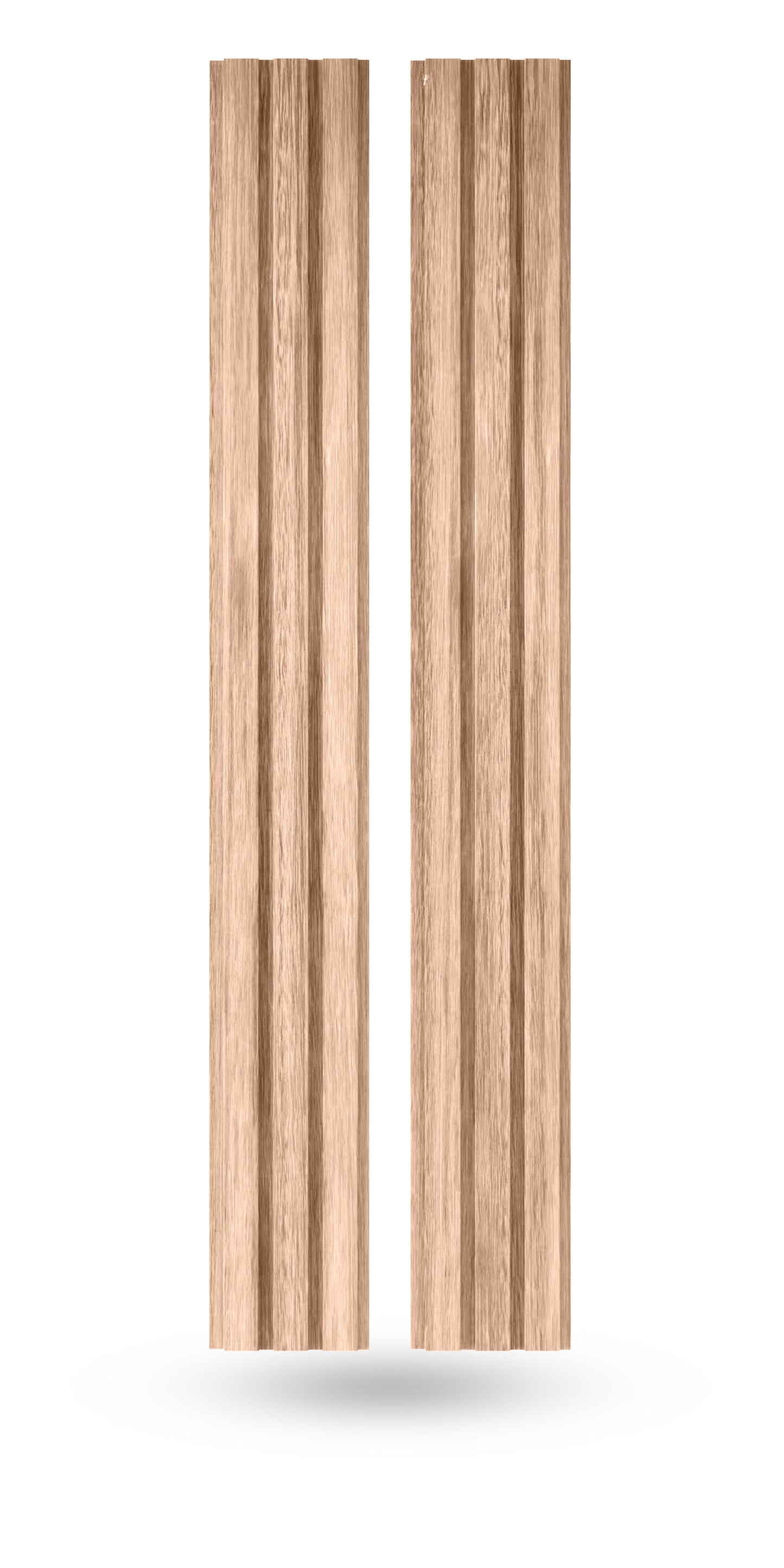 Champagne Oak Slat Wood Wall Panels - Broad