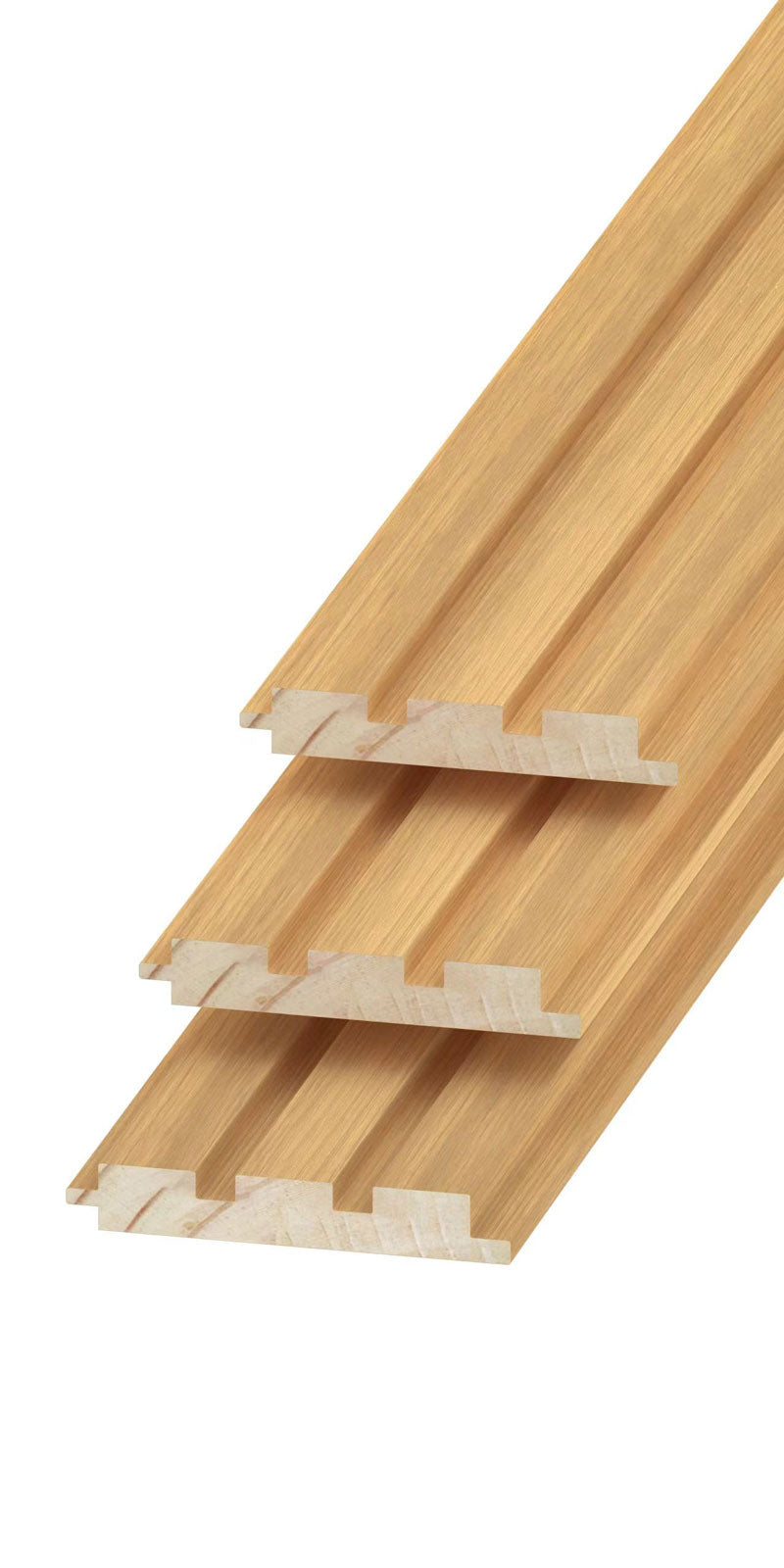 Champagne Oak Slat Wood Wall Panels - Broad