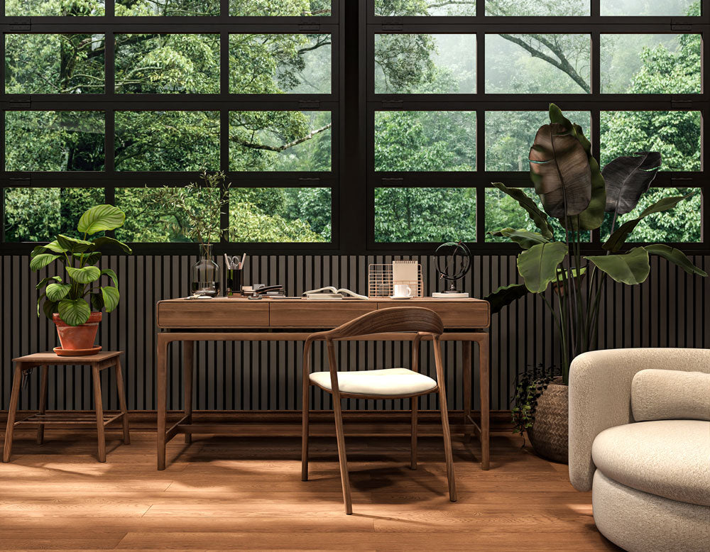 charcoal gray wood wall panels