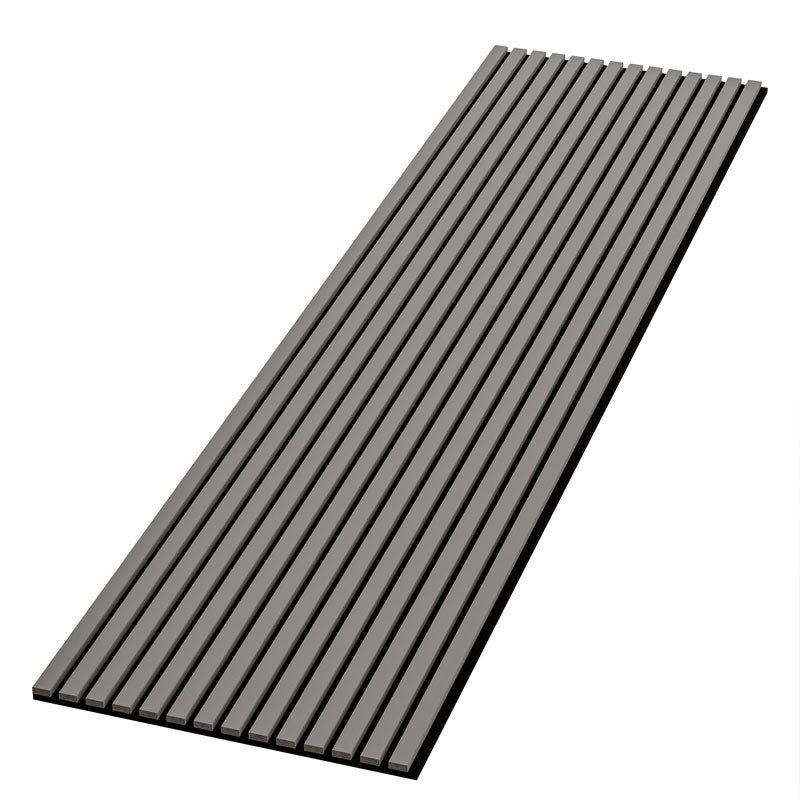 charcoal gray acoustic slat wall panels