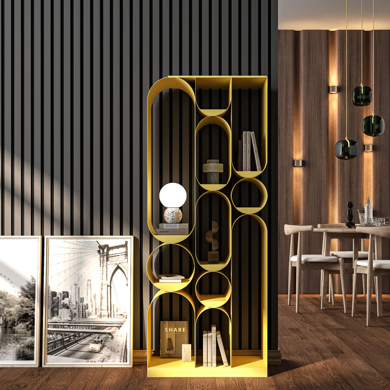 Charcoal Gray Acoustic Slat Wood Wall Panels