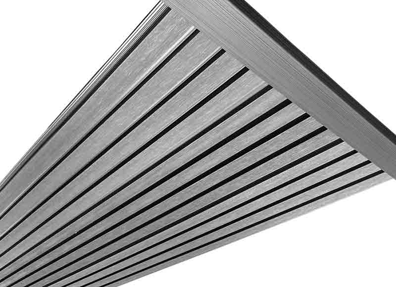 Gray 90° Trim for Windows, Doorways Molding for Exterior Slat Panels