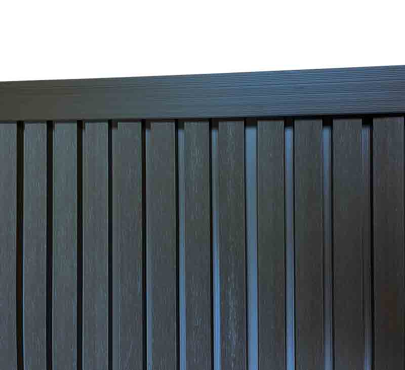 Black 90° Trim for Windows, Doorways Molding for Exterior Slat Panels