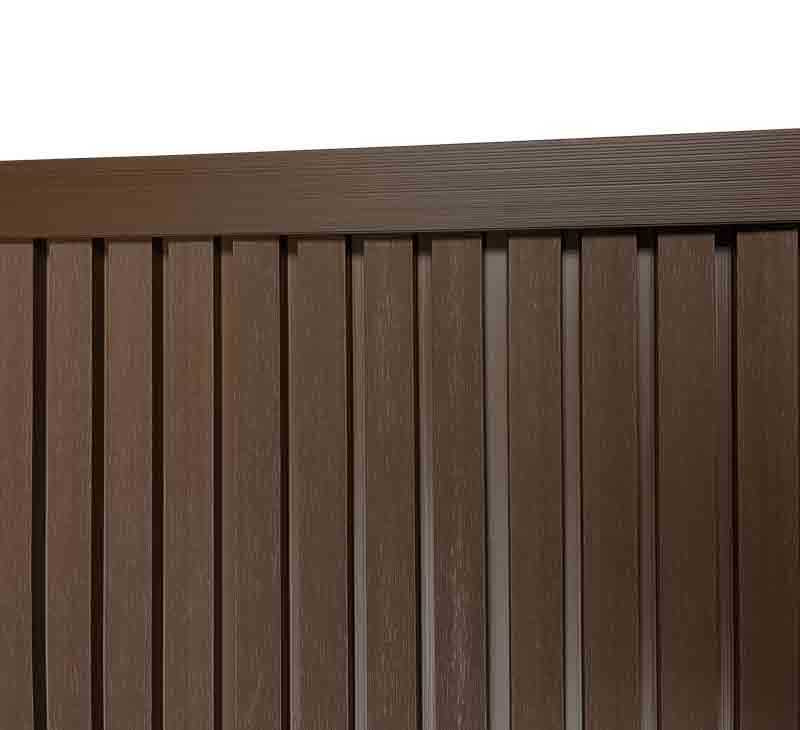 Dark Brown 90° Trim for Windows, Doorways Molding for Exterior Slat Panels