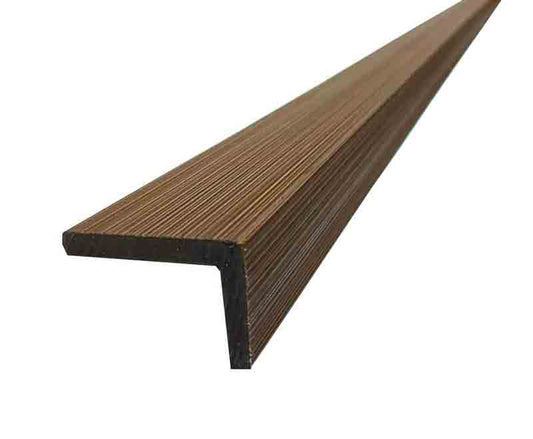 Teak 90° Trim for Corners, Windows, Doorways Molding for Exterior Slat Panels
