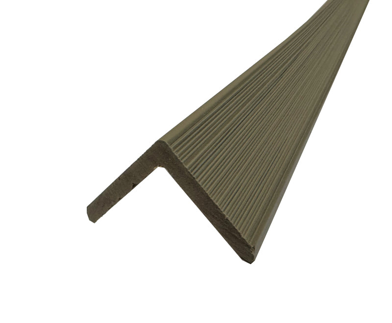Arctic Oak 90° Trim for Windows, Doorways Molding for Exterior Slat Panels