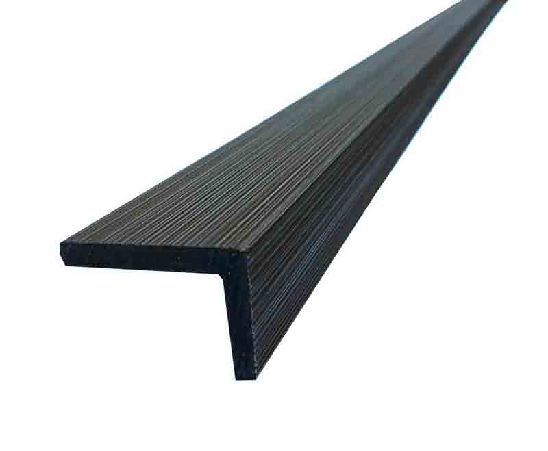 Black 90° Trim for Windows, Doorways Molding for Exterior Slat Panels