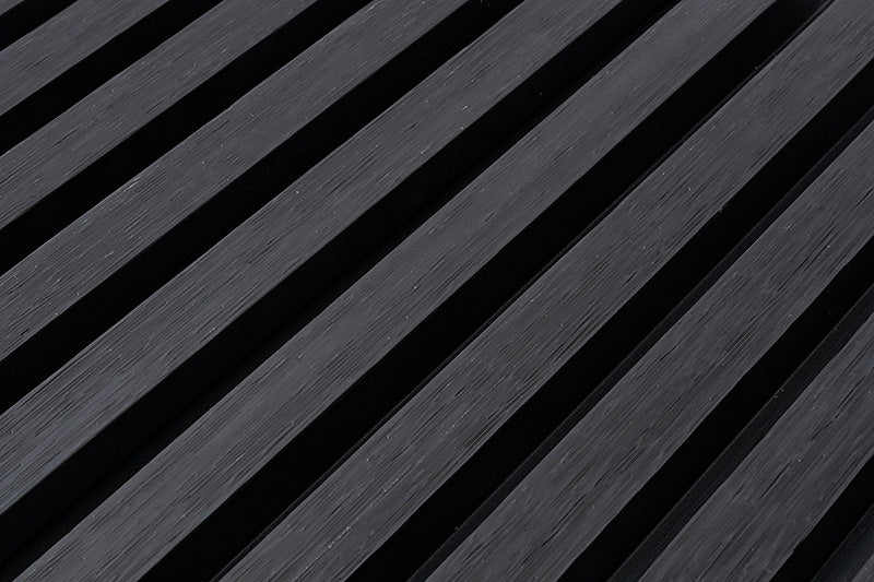 Exterior Composite Siding Slat Wall Cladding System in Ebony