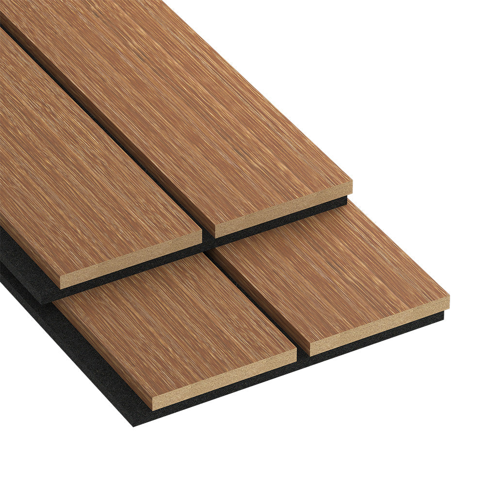 Combo-Slat Alternating Widths Acoustic Wood Wall Panels - Maple
