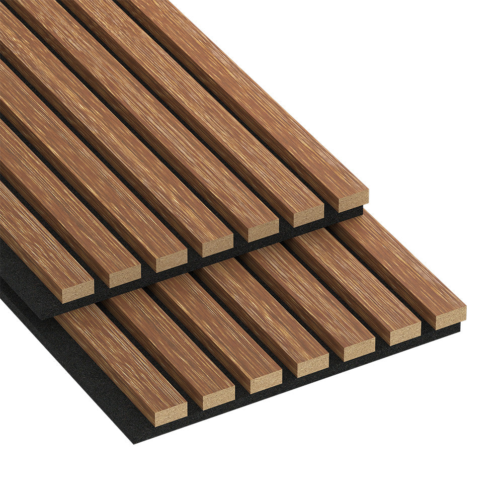 Combo-Slat Alternating Widths Acoustic Wood Wall Panels - Maple