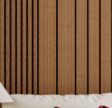 Combo-Slat Alternating Widths Acoustic Wood Wall Panels - Maple