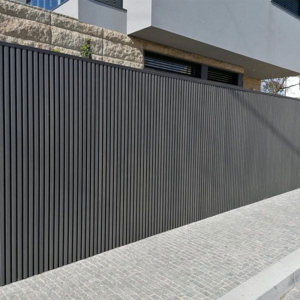 Gray Exterior Slat Wall Paneling for Outdoors