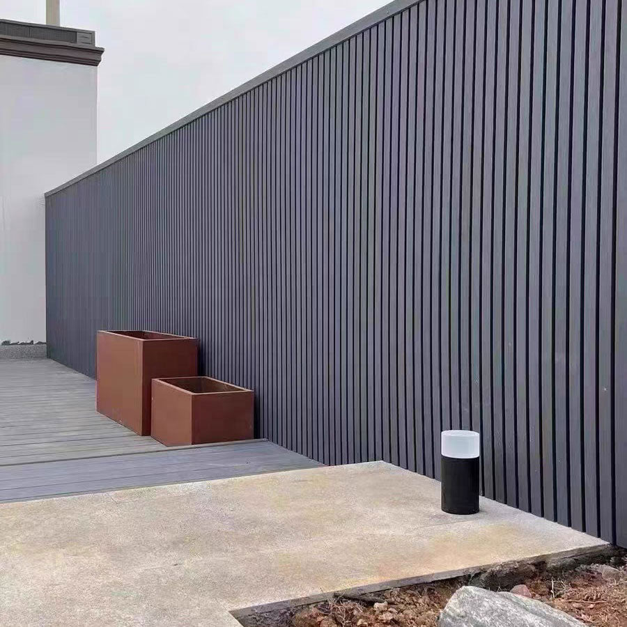 gray outdoor wall paneling