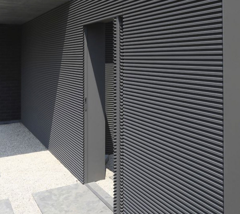 Gray Exterior Slat Wall Paneling for Outdoors