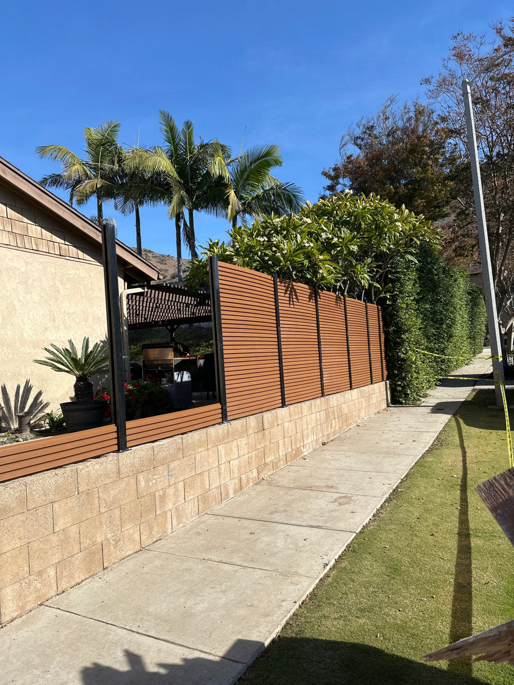 Teak outdoor Fencing