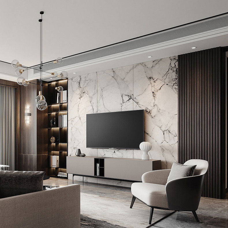 Kona Brown Slat Wood Panels for Walls - Sleek (106" x 5 3/4")