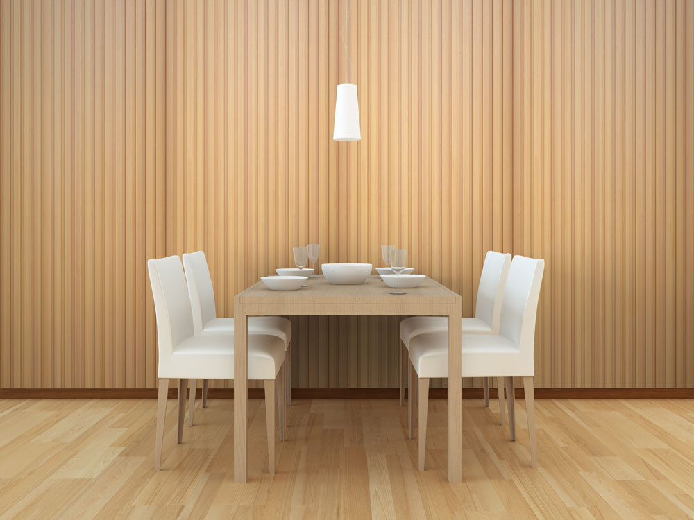Champagne Oak Wood Slat Panels for Walls - Stout (94" Long and 106" Long) x (5 3/4" Width)