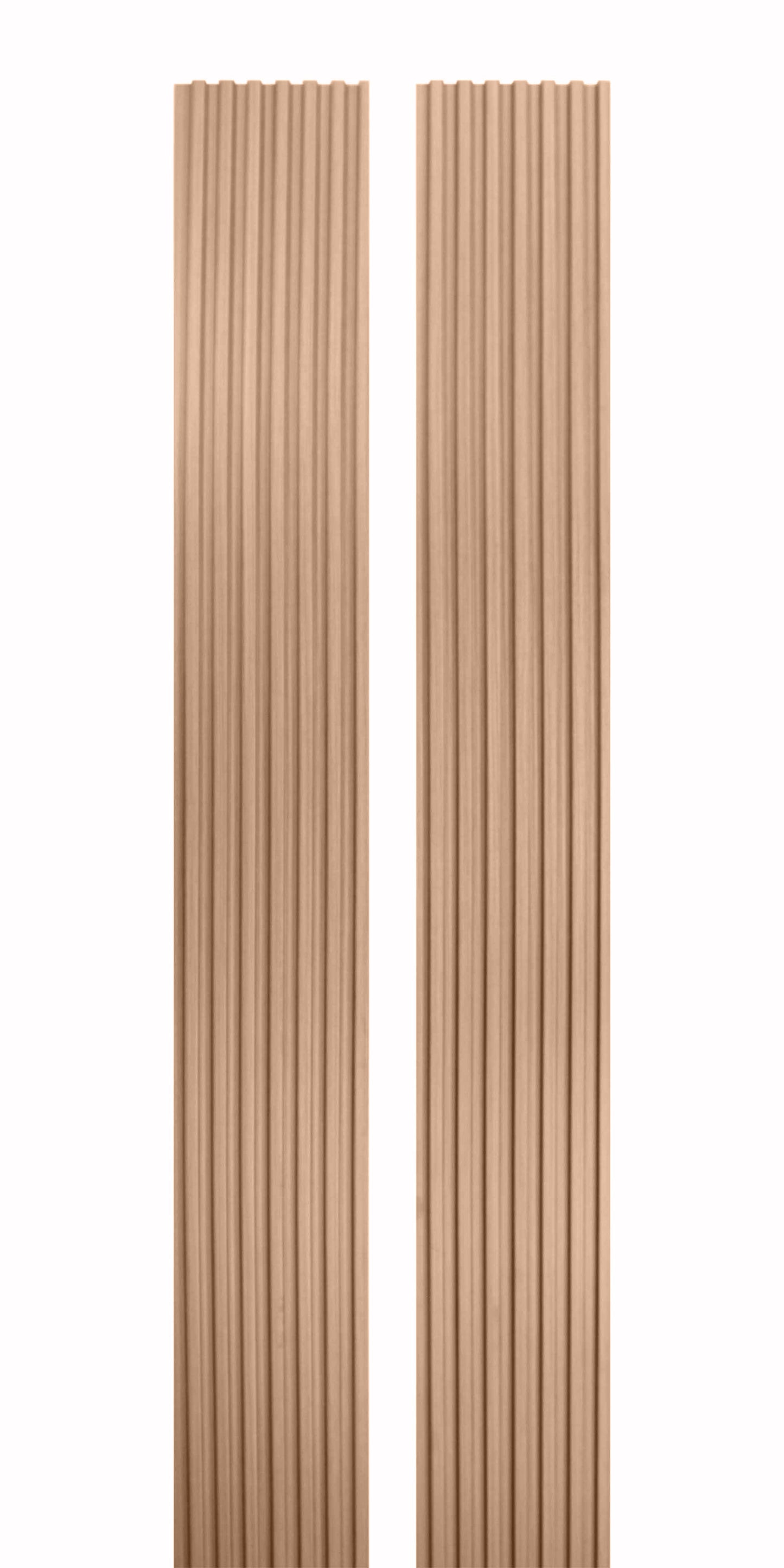 Champagne oak slat wood panels for walls