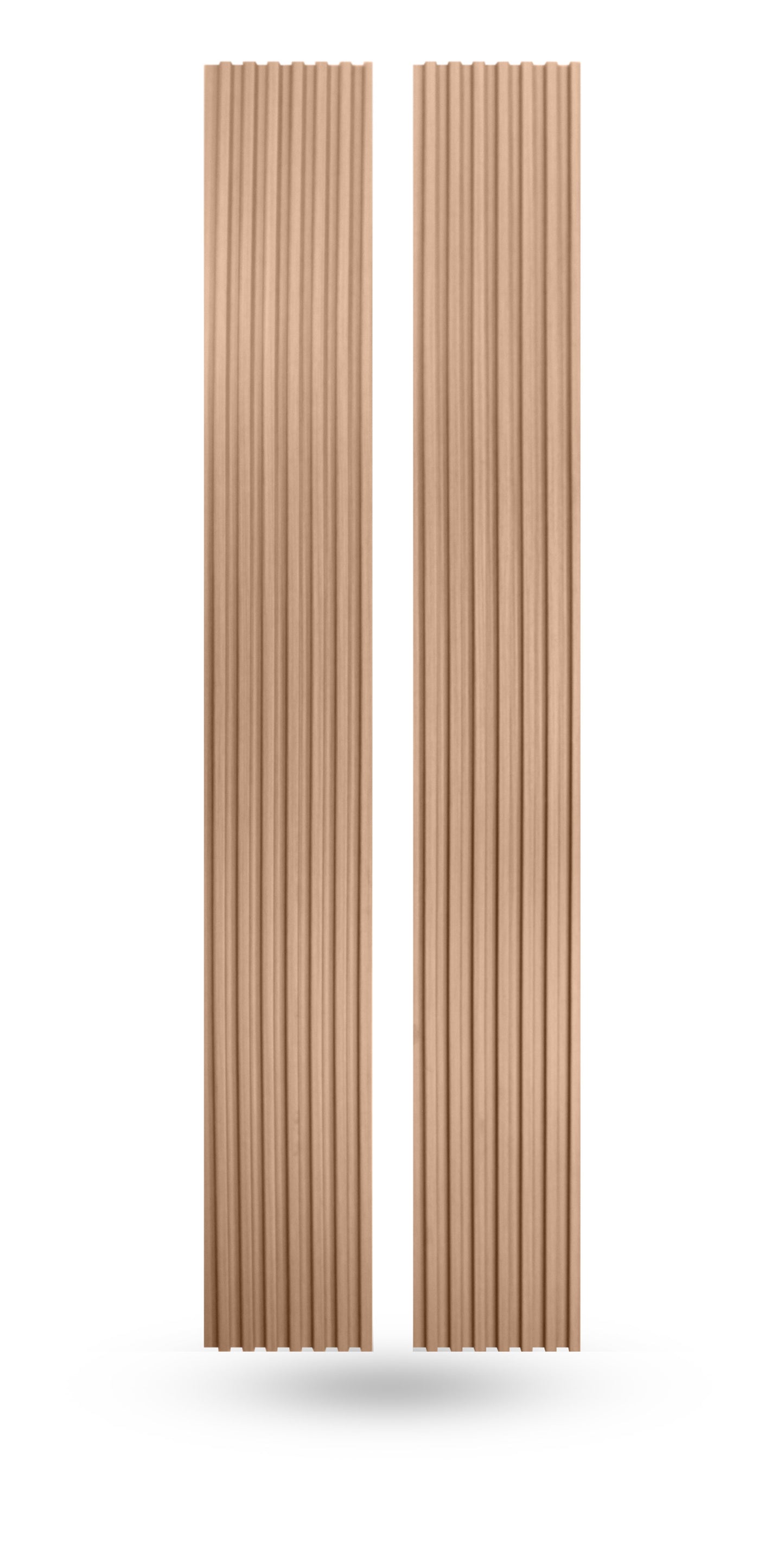 Champagne oak slat wood panels for walls