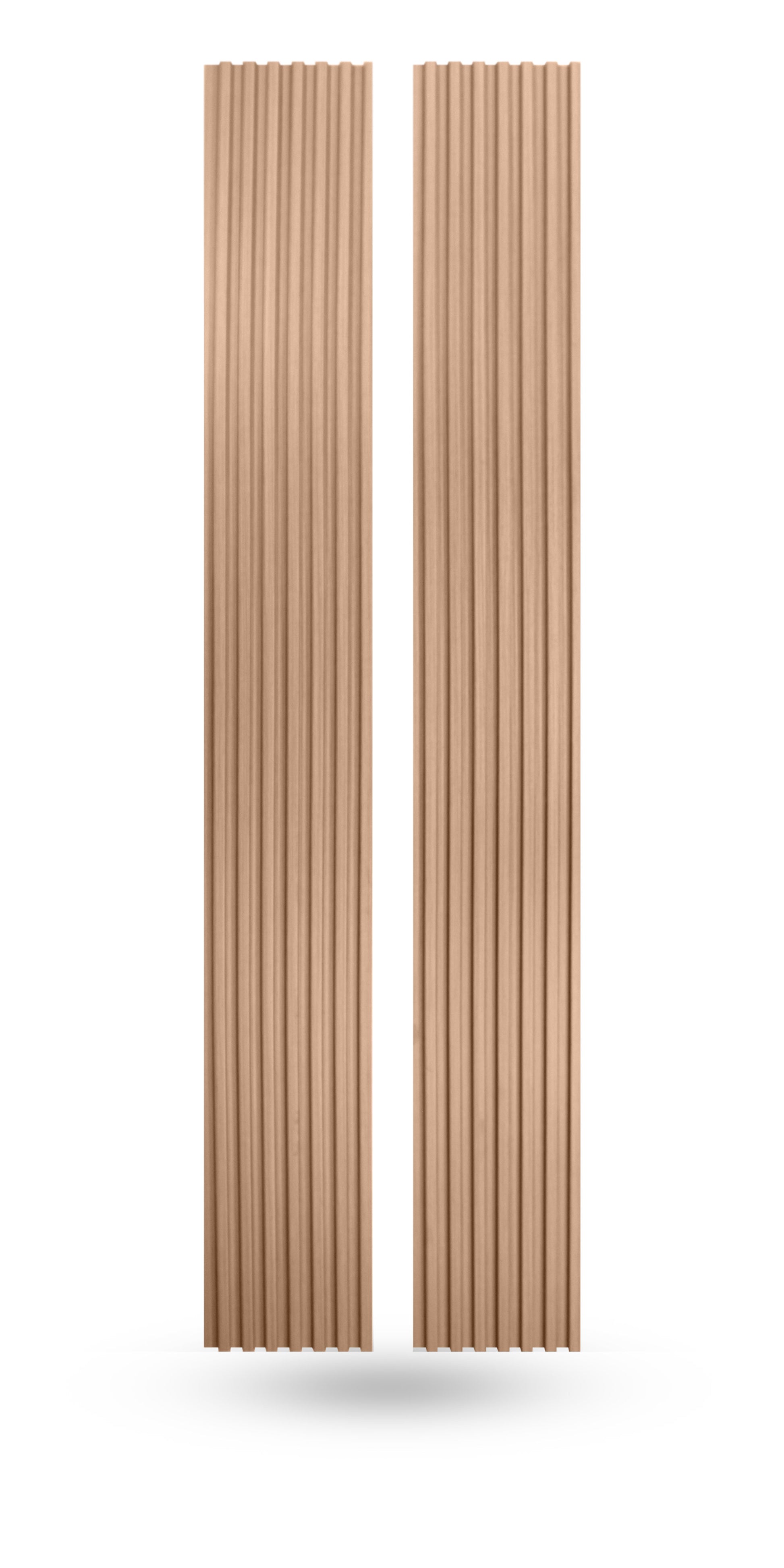 Champagne oak slat wood panels for walls