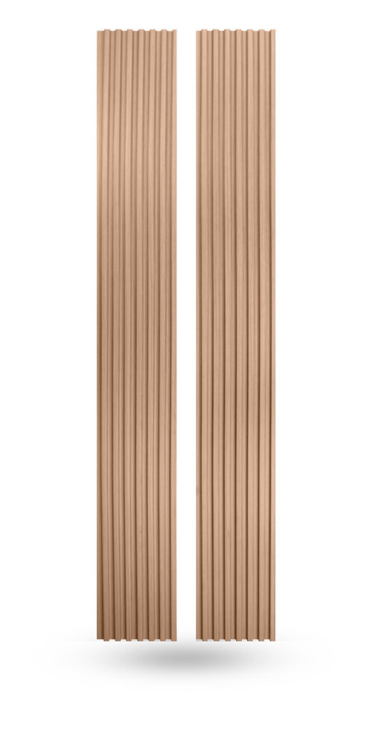 Champagne oak slat wood panels for walls