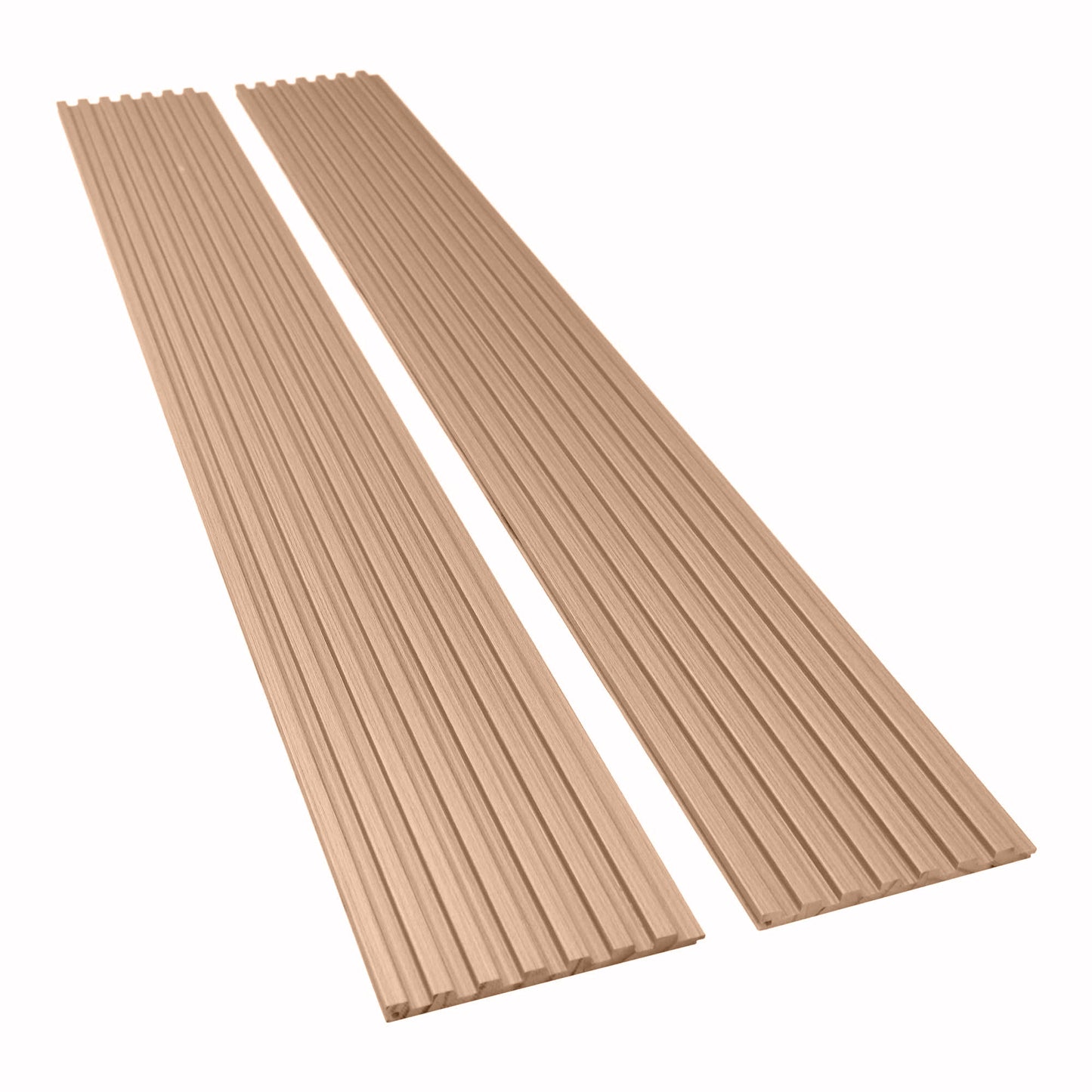 Champagne oak slat wood panels for walls