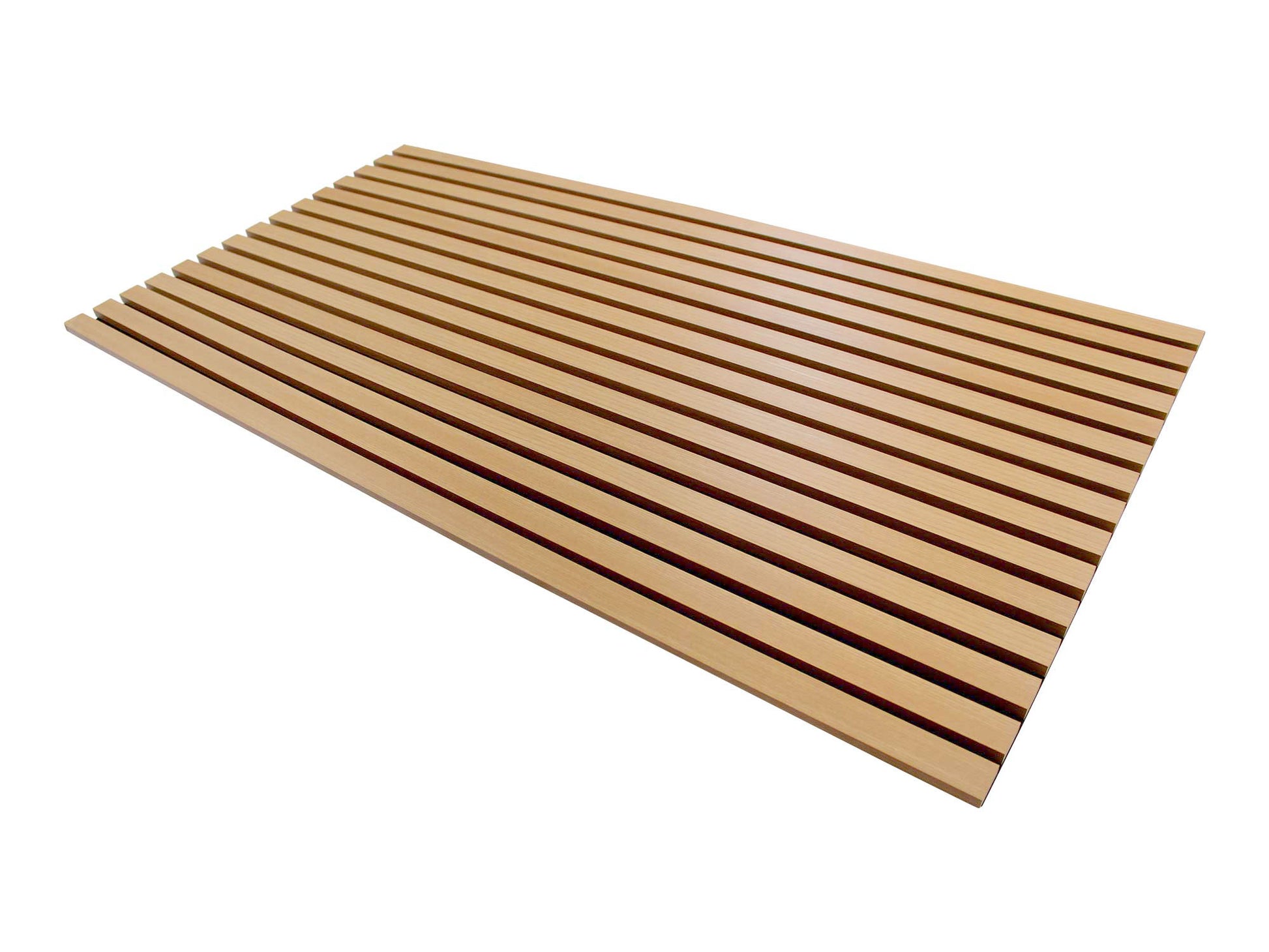 Natural Oak Acoustic Soundproof Wall Panels Interior Slat Wood Siding