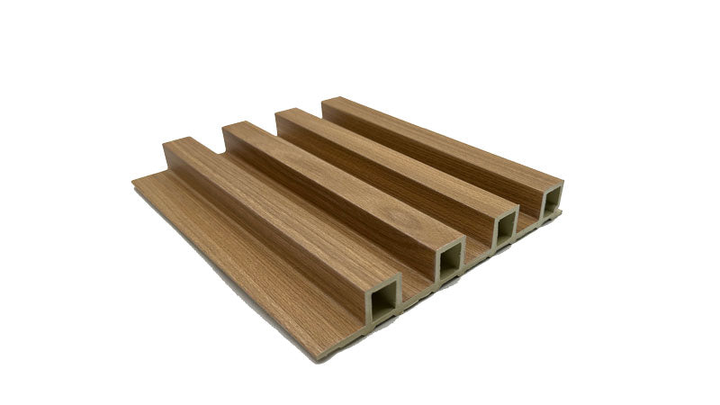 Light Oak WPC Fluted Slat Wall Panels
