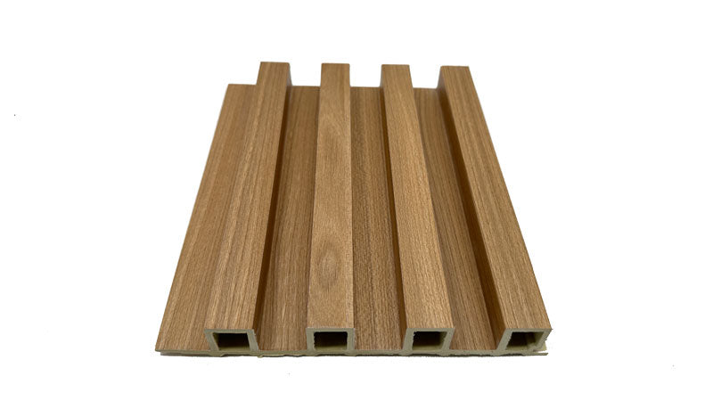 Light Oak WPC Fluted Slat Wall Panels