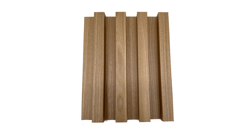 Light Oak WPC Fluted Slat Wall Panels