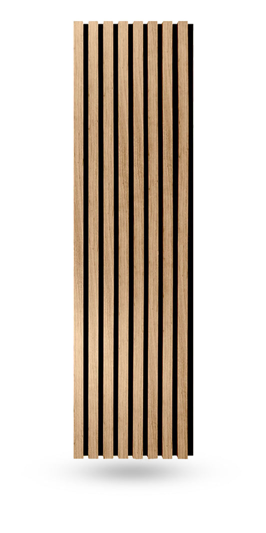 Light Walnut Acoustic Slat Wood Panels for Walls and Ceilings 