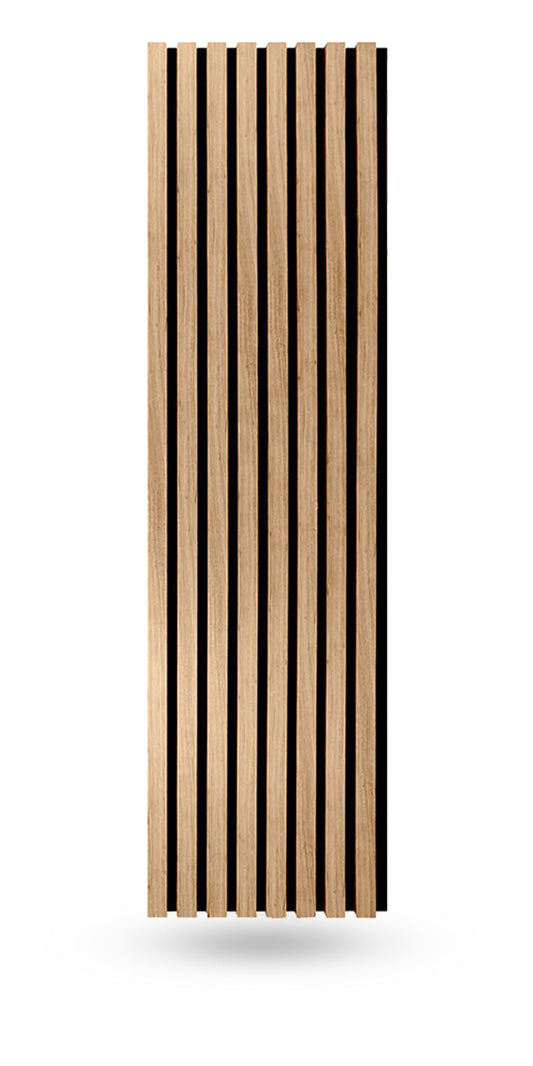 Light Walnut Acoustic Slat Wood Panels for Walls and Ceilings